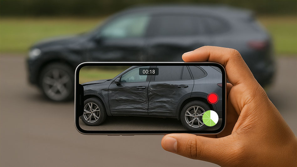Billede af AI billedekendelse af motorskader