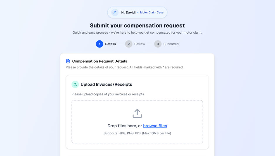 Screenshot eksempel på prototype lavet med vibe coding